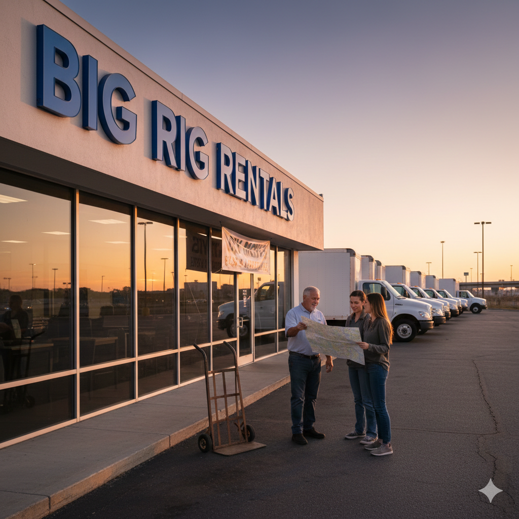 What are the benefits of renting a truck for businesses?