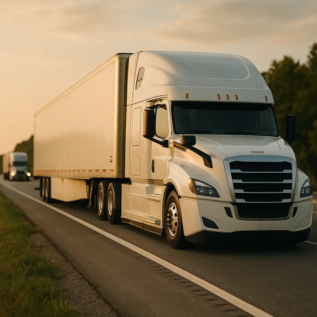 semi truck roadside