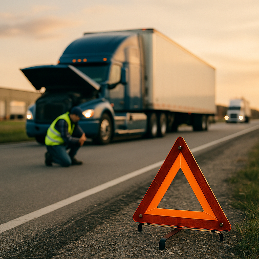 tractor trailer roadside breakdown