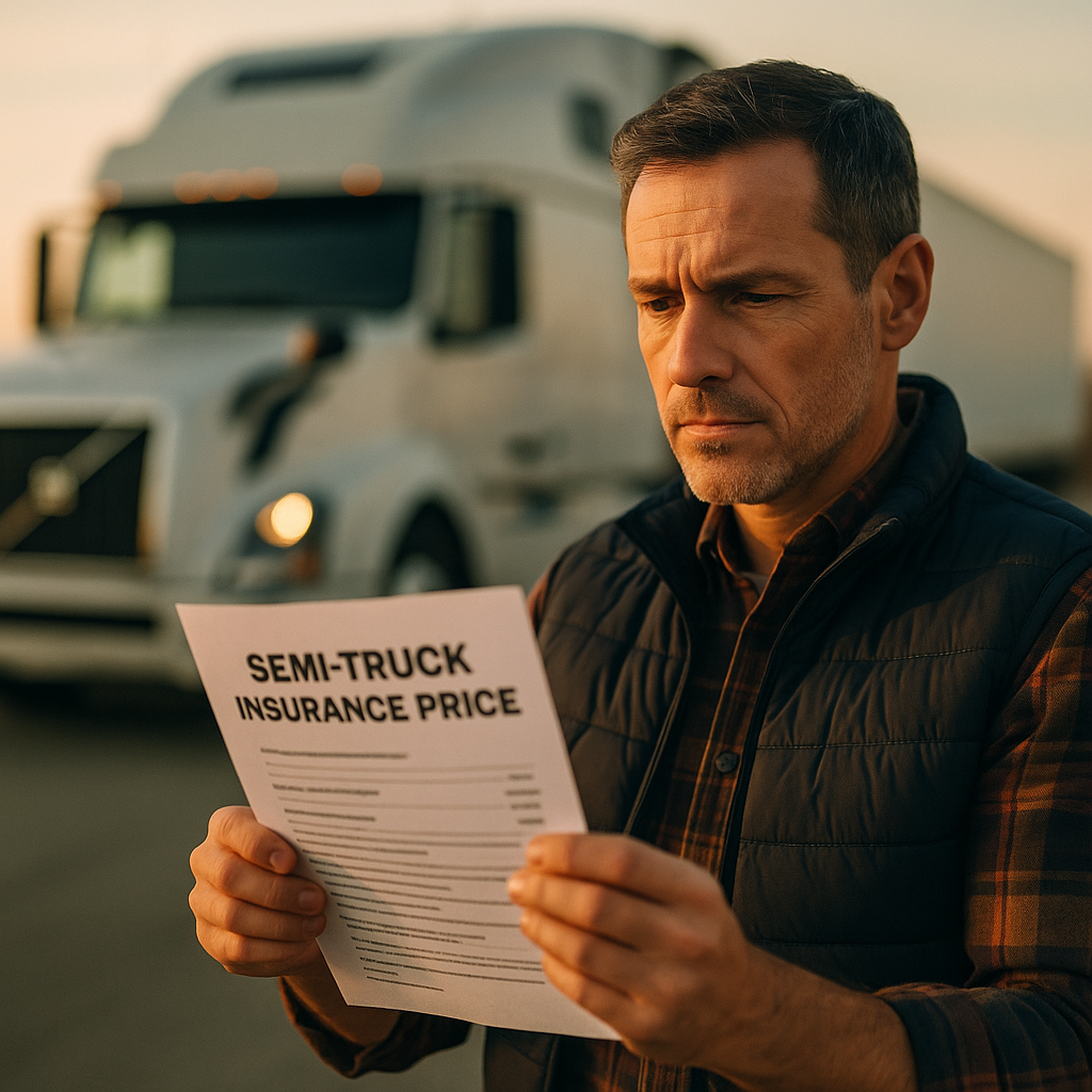 semi truck insurance price