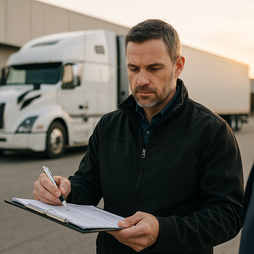 Finding the best rates with a trucking insurance broker