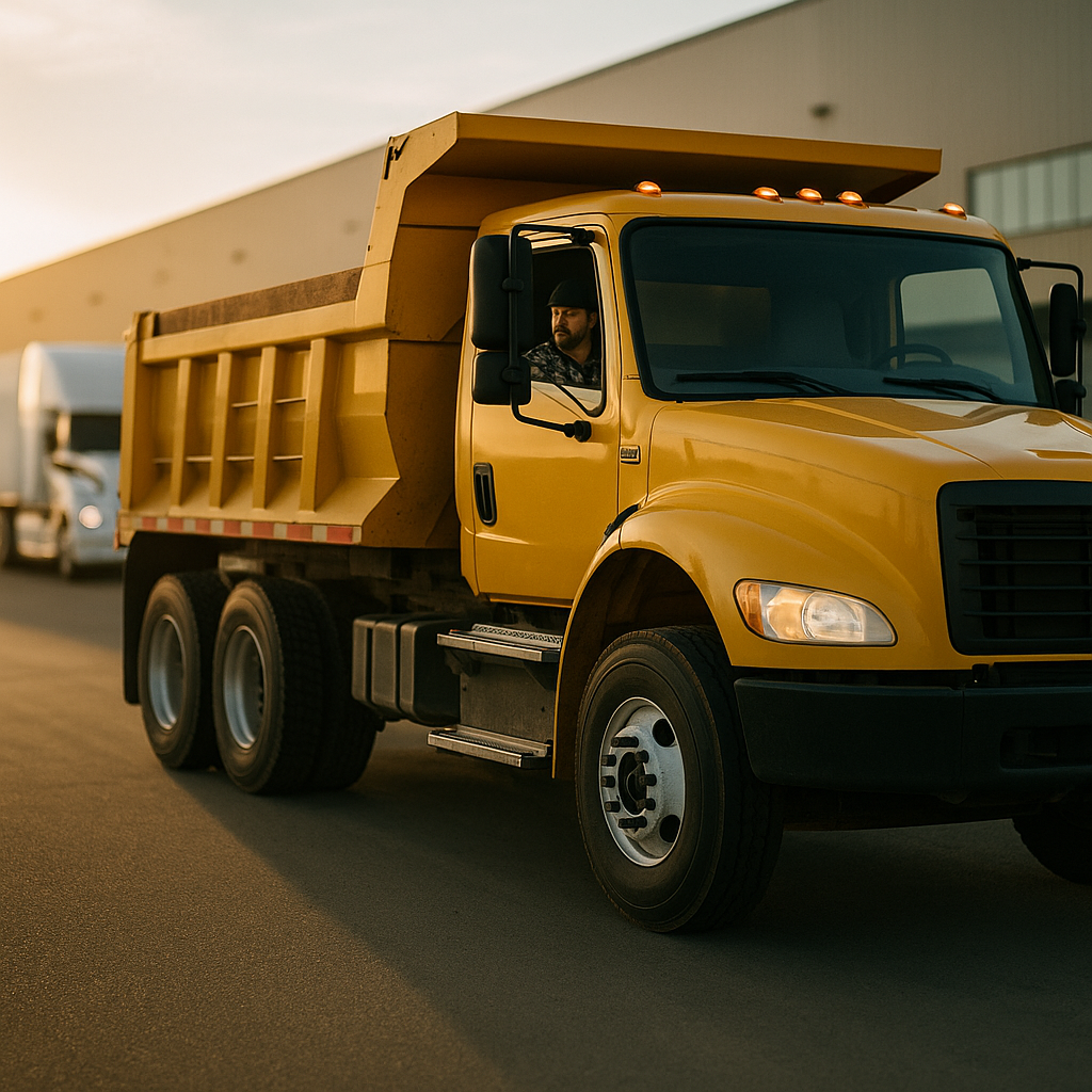 Seasonal dump truck insurance small fleet