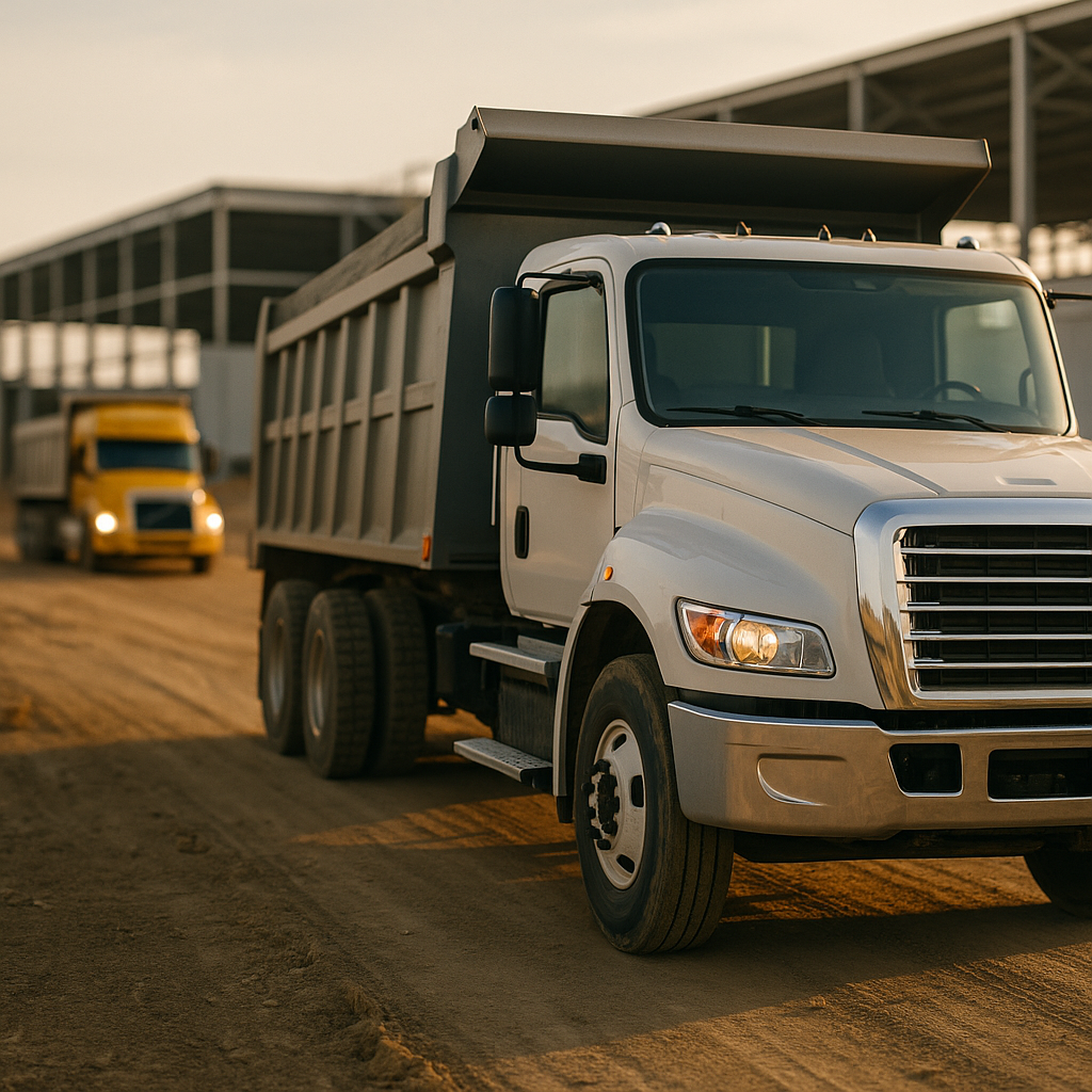 Construction site dump truck insurance