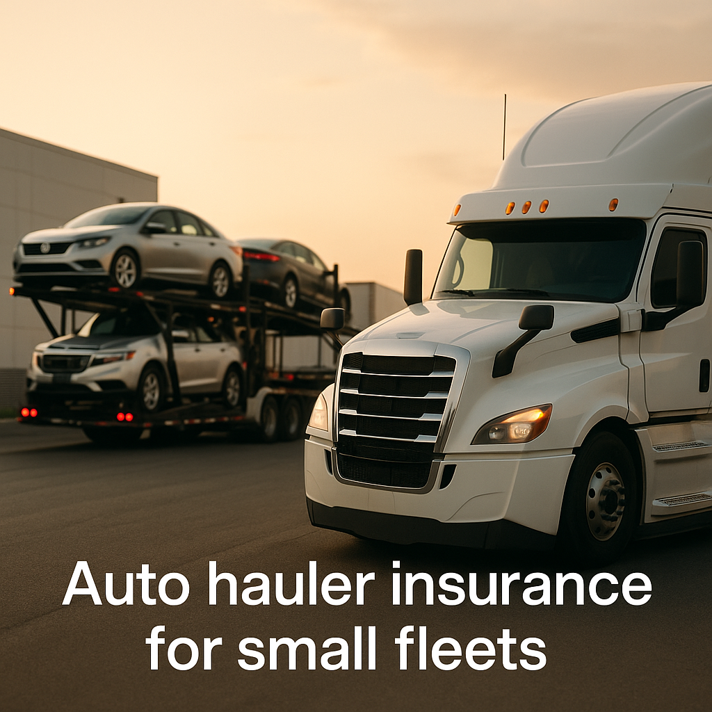Auto hauler insurance for small fleets