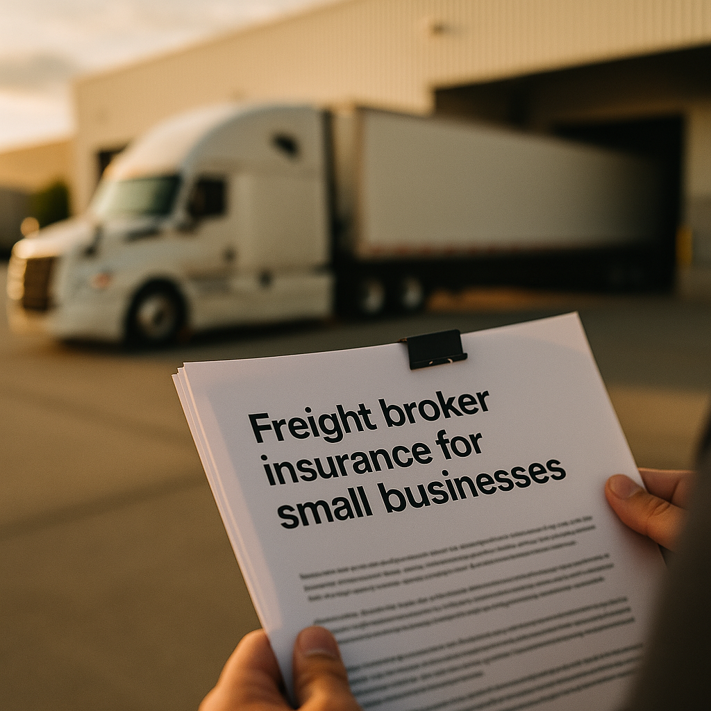Freight broker insurance for small businesses