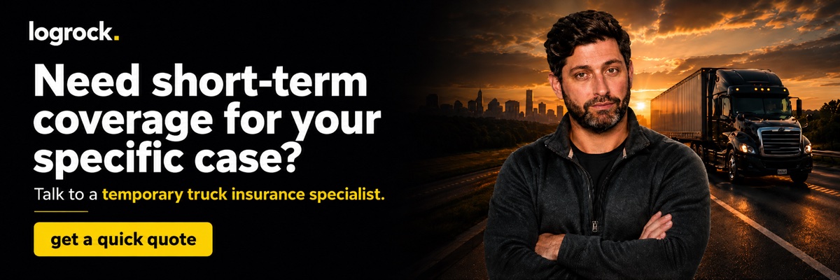 Check short-term truck insurance availability with LogRock