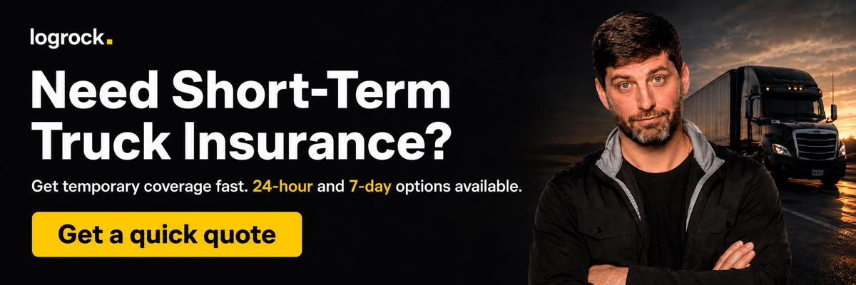 Check short-term truck insurance availability with LogRock